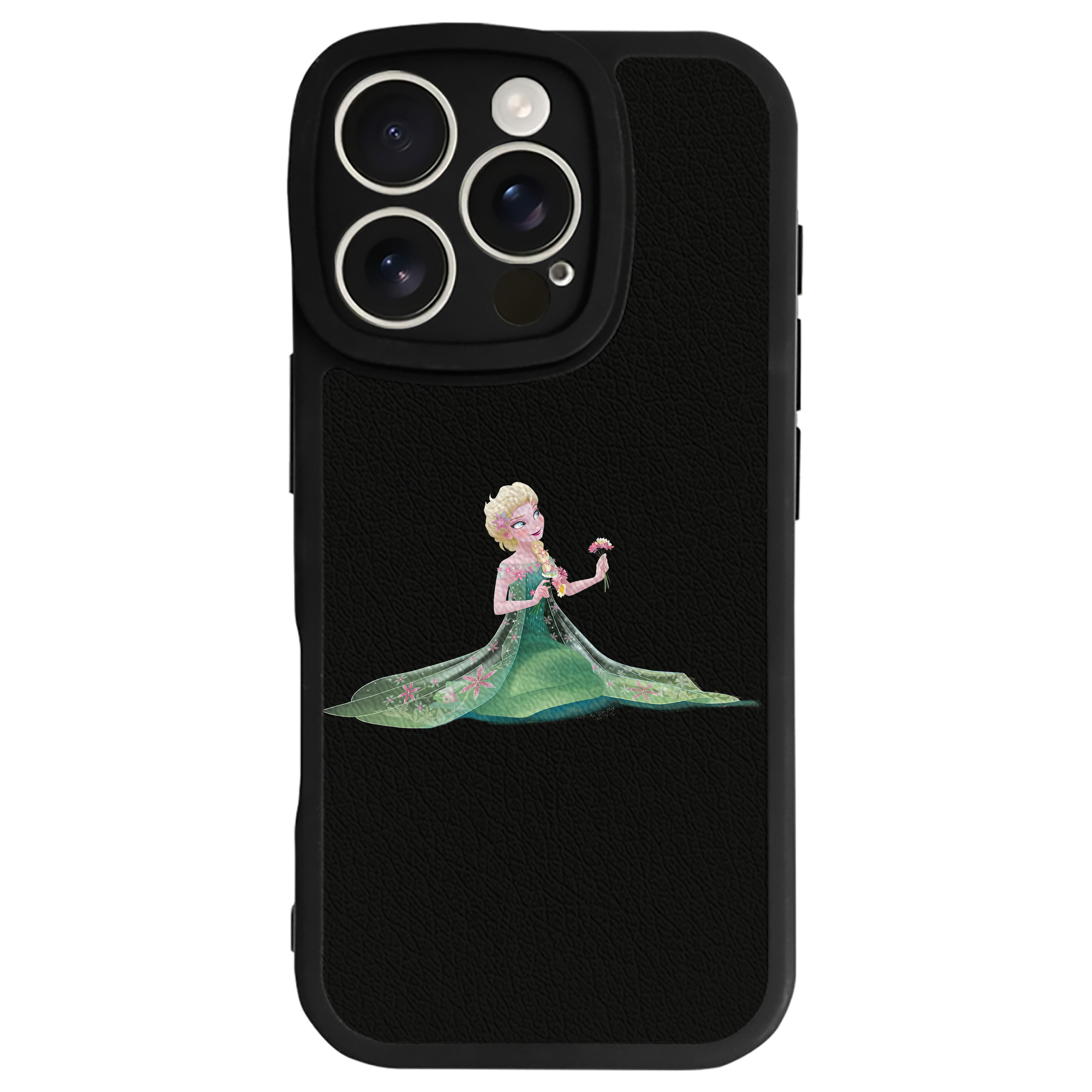 （画像用） アナと雪の女王 アンナ エルサ Frozen Anna Elsa 【iPhone 16シリーズ対応】シリコンスマホケース（レザー調） 材質：シリコン